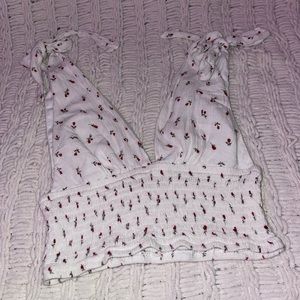 Cherry crop top sleeveless